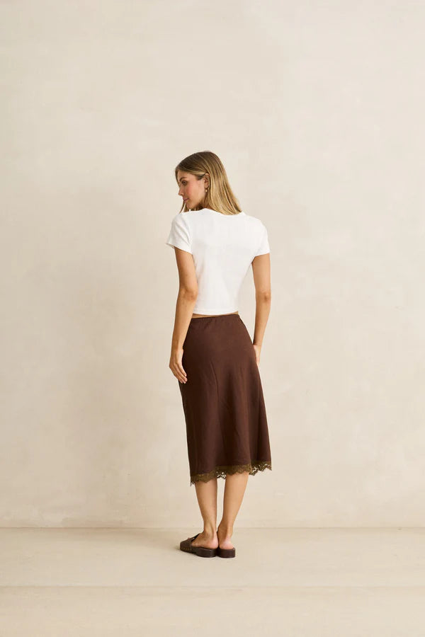 bennie pointelle tee-white