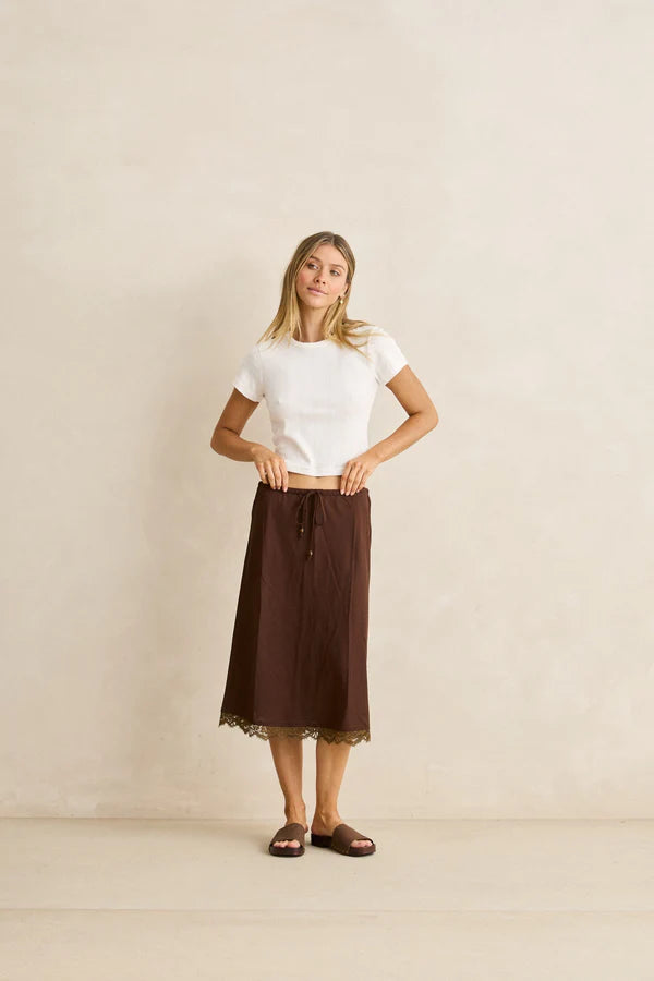 bennie pointelle tee-white