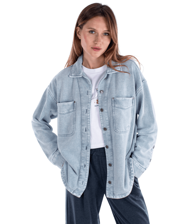 Eden Knit Shirt-Denim