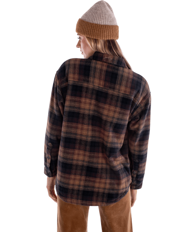 Nivean Flannel Jacket-Brown