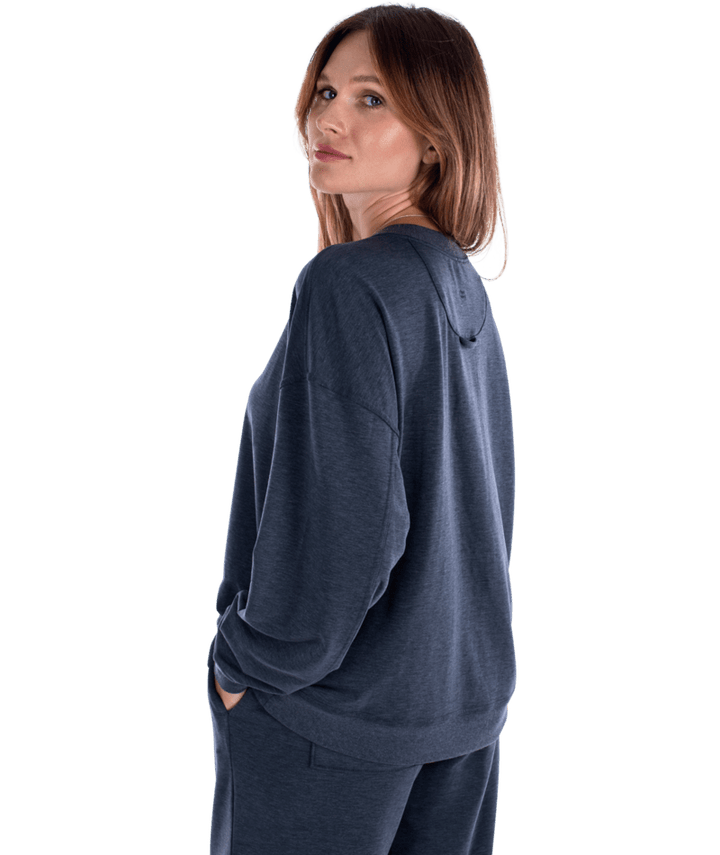 Rosewood Crewneck Sweatshirt-Navy