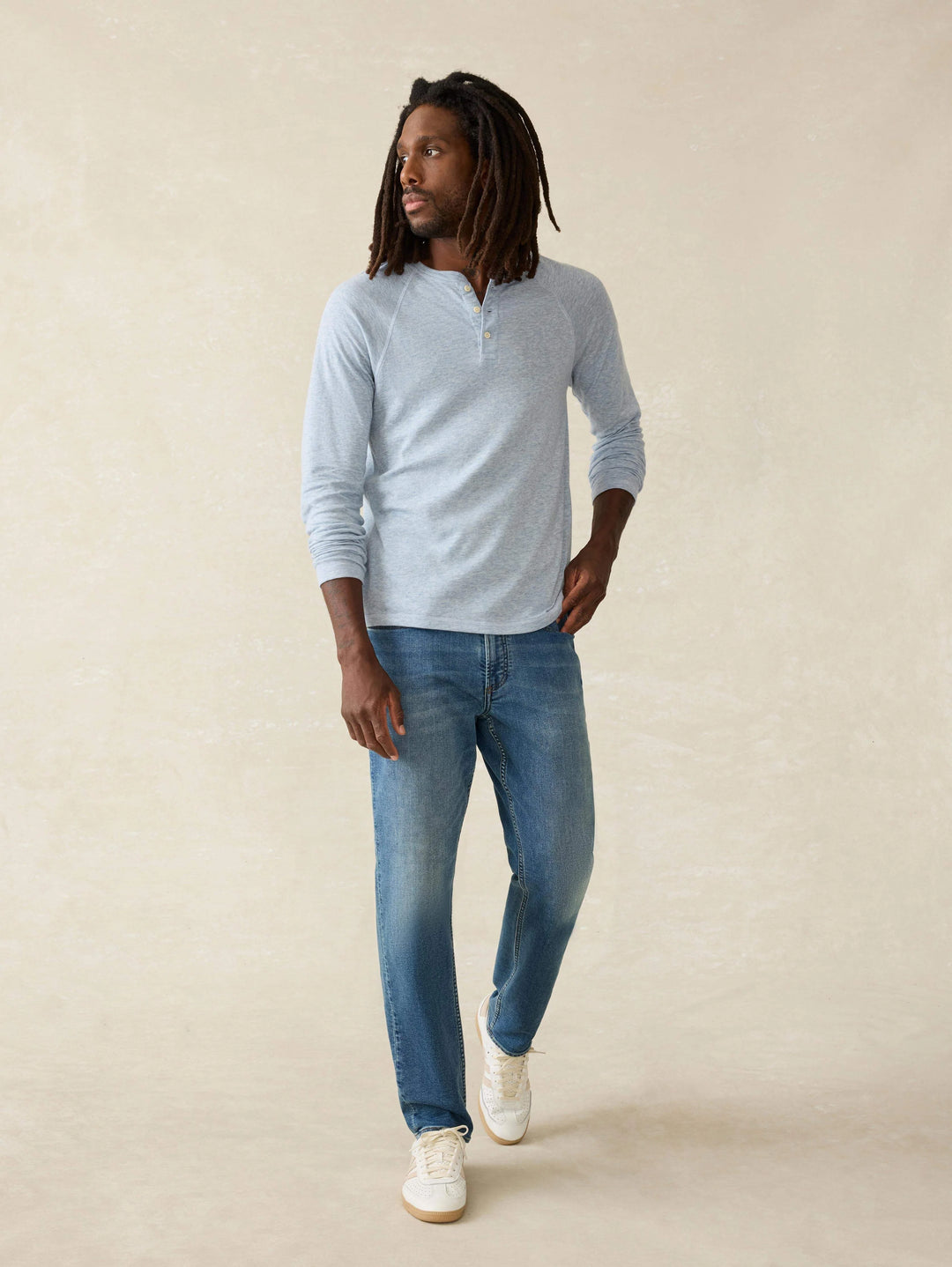 ls cloud henley-light blue heather