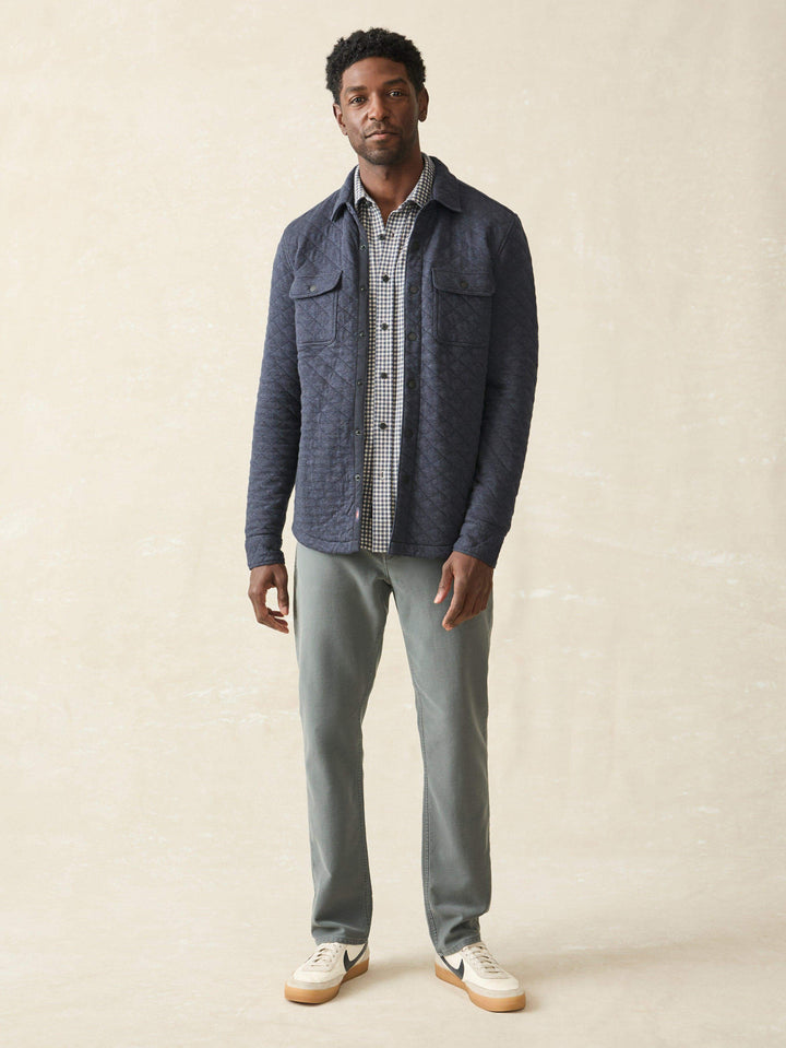 epic quilted fleece cpo-navy melange
