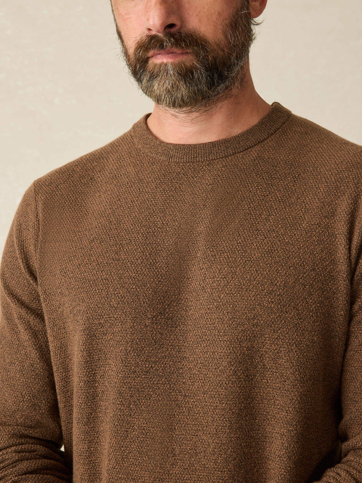 jackson crew sweater-trail brown heather