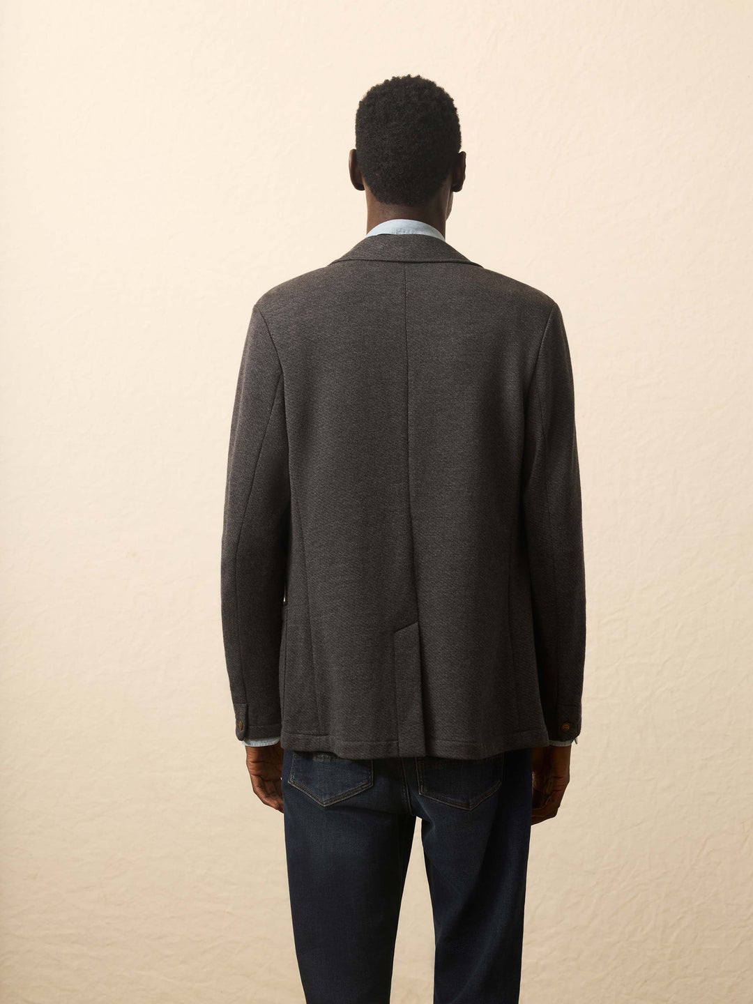 M Inlet Knit Blazer-Black Sky