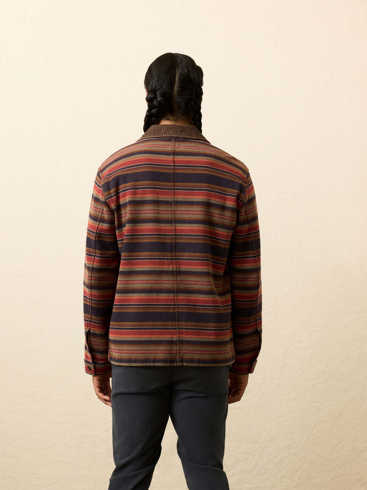 high ridge twill studio jacket-night time fire stripe
