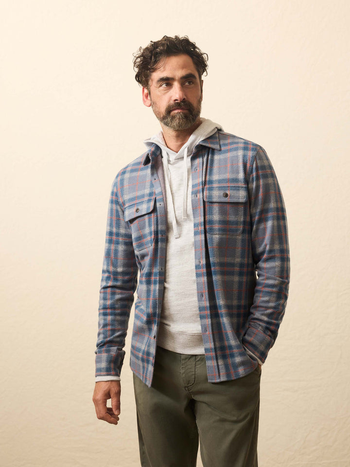 legend sweater shirt-THREE LAKES PLAID