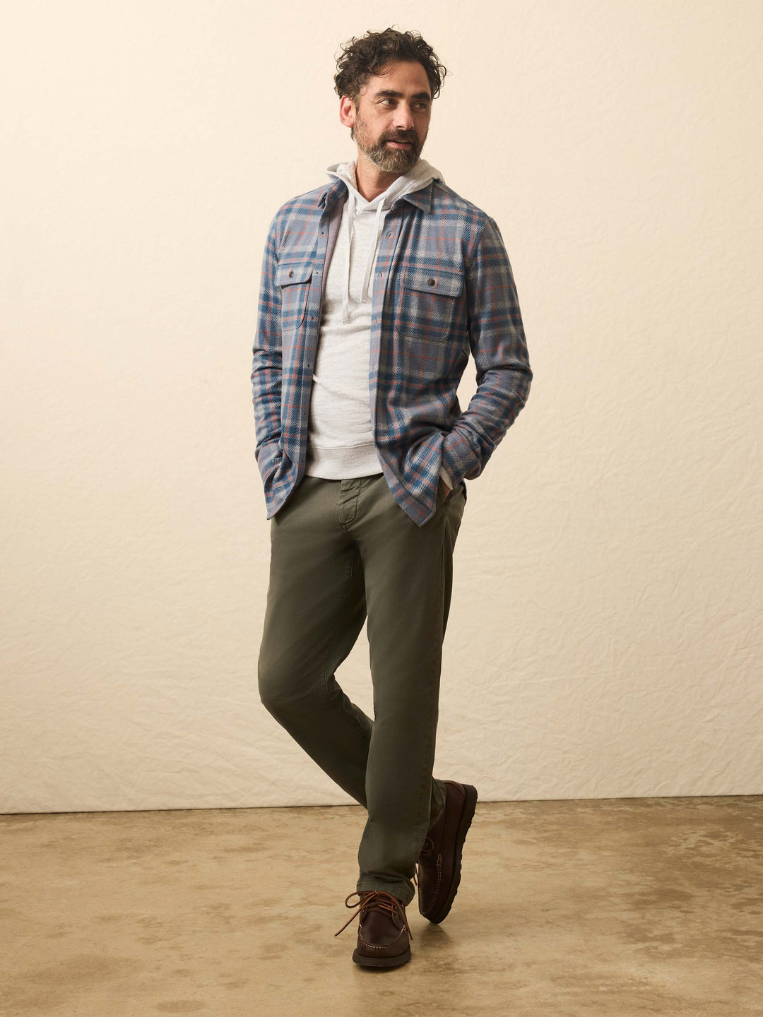 legend sweater shirt-THREE LAKES PLAID
