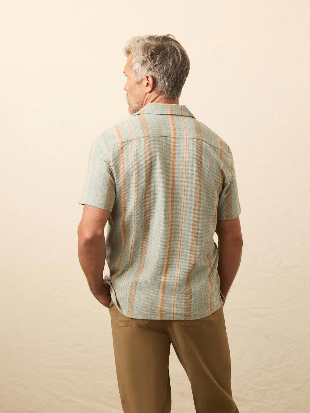 ss oasis shirt-sequoia lake stripe