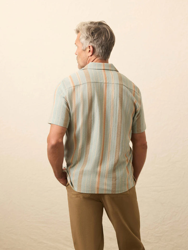 ss oasis shirt-sequoia lake stripe