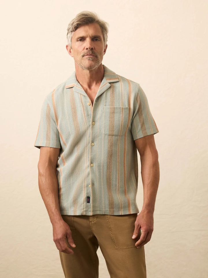 ss oasis shirt-sequoia lake stripe