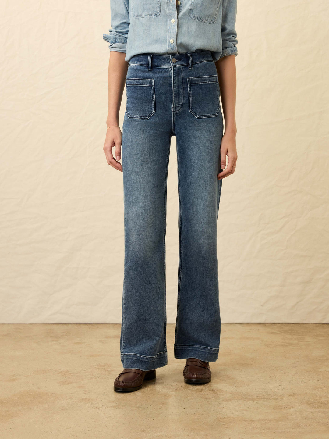 Stretch Terry Patch Pocket Ankle-Riverton