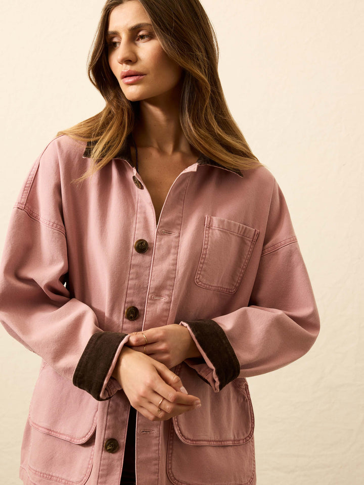 sunwashed canvas barn jacket-nostalgia rose