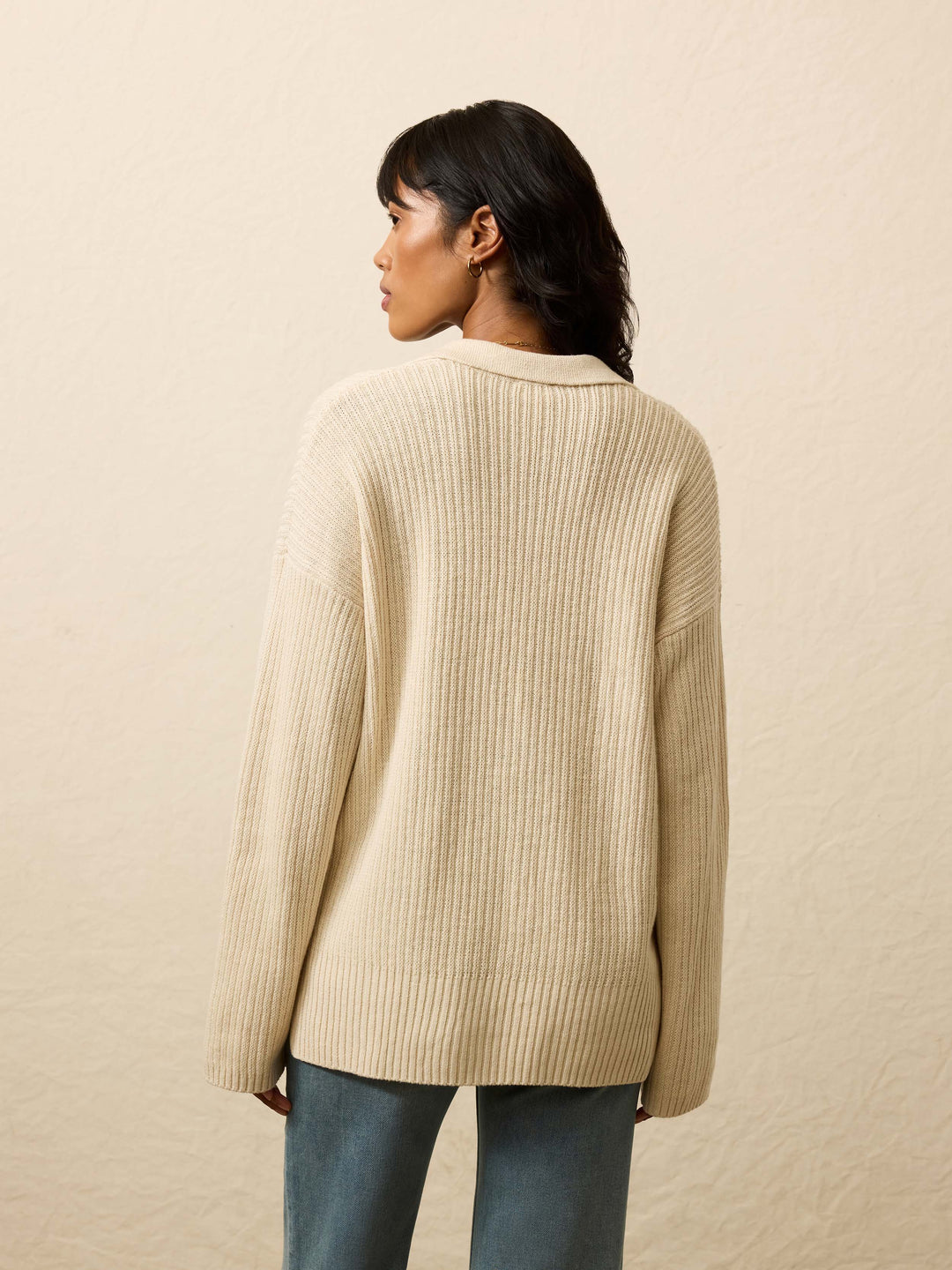 miramar linen relaxed polo-summer sand