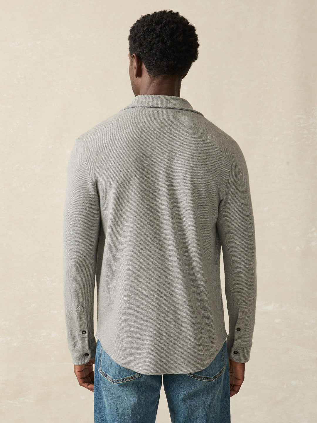 legend sweater shirt-fossil grey twill