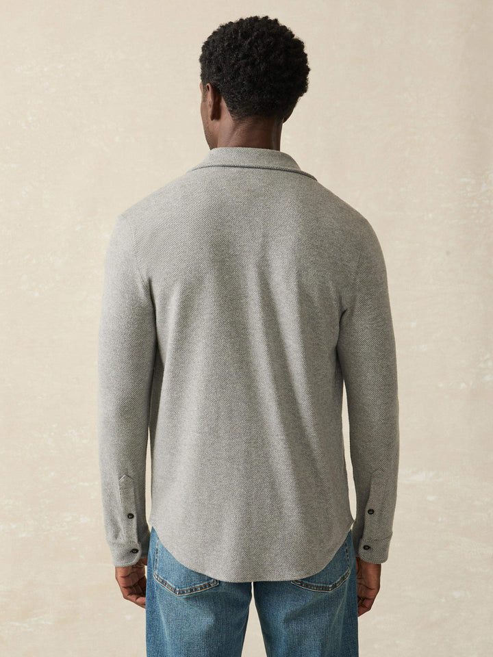 legend sweater shirt-fossil grey twill