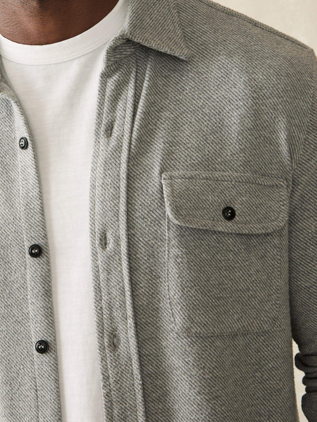 legend sweater shirt-fossil grey twill