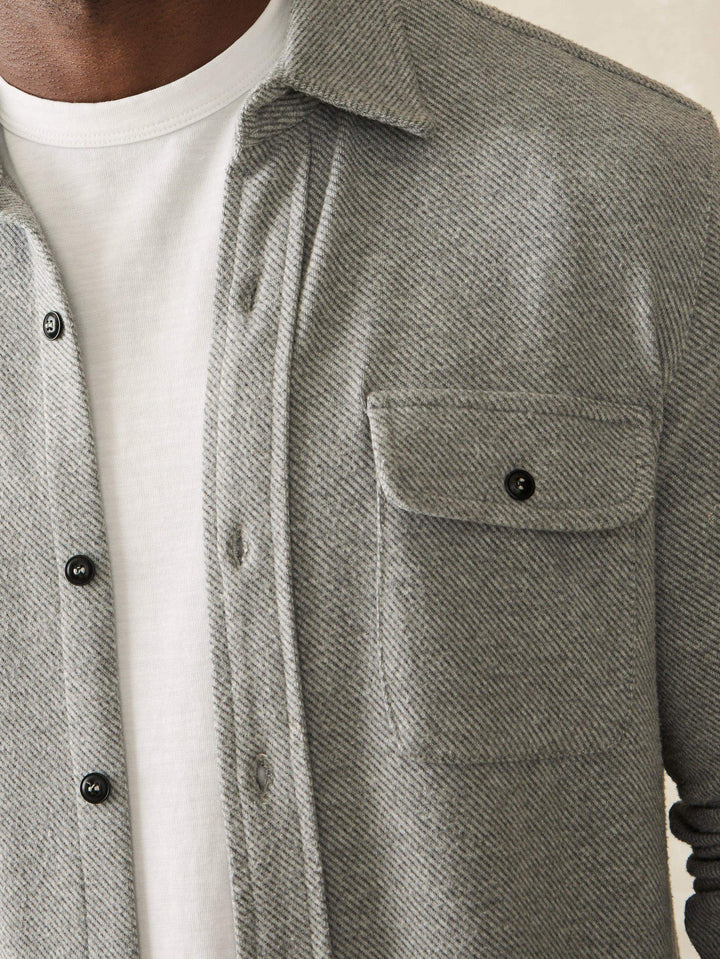 legend sweater shirt-fossil grey twill