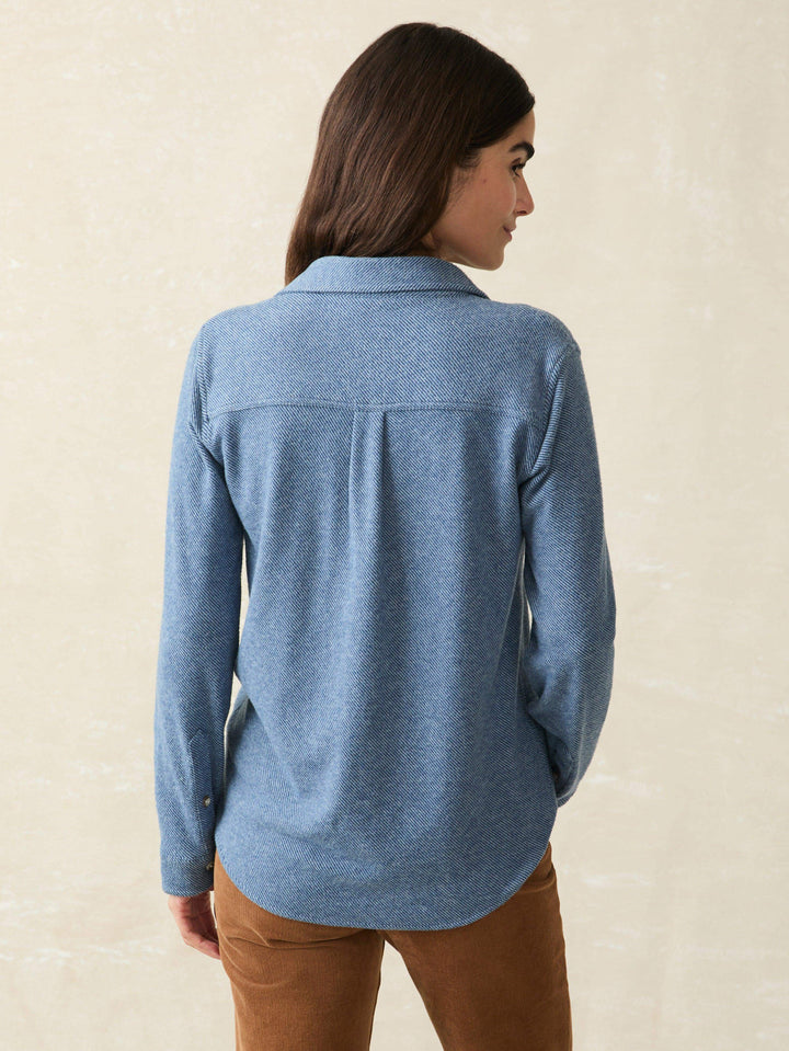 legend sweater shirt-glacier blue twill