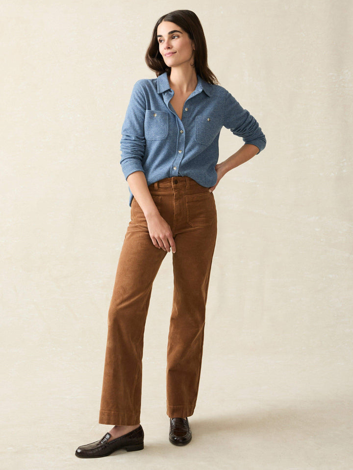 legend sweater shirt-glacier blue twill
