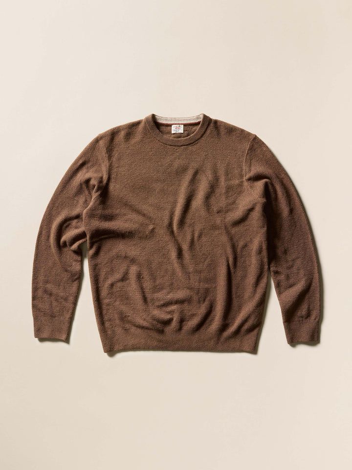 jackson crew sweater-trail brown heather