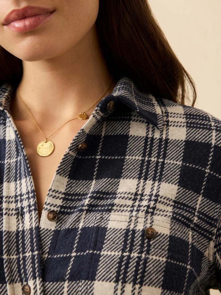 legend sweater shirt-sapphire lake plaid