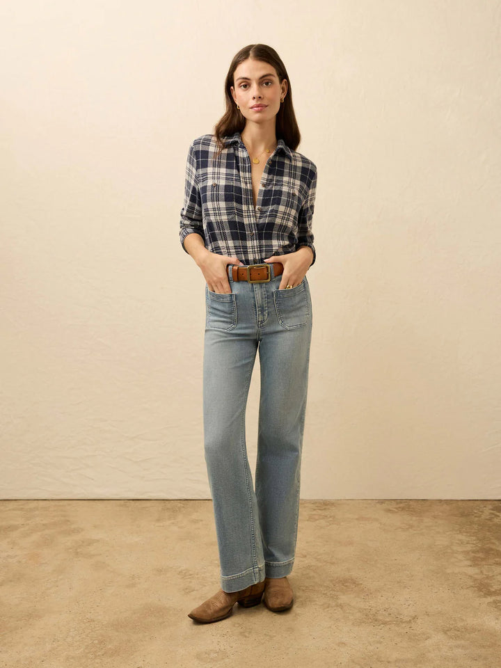 legend sweater shirt-sapphire lake plaid