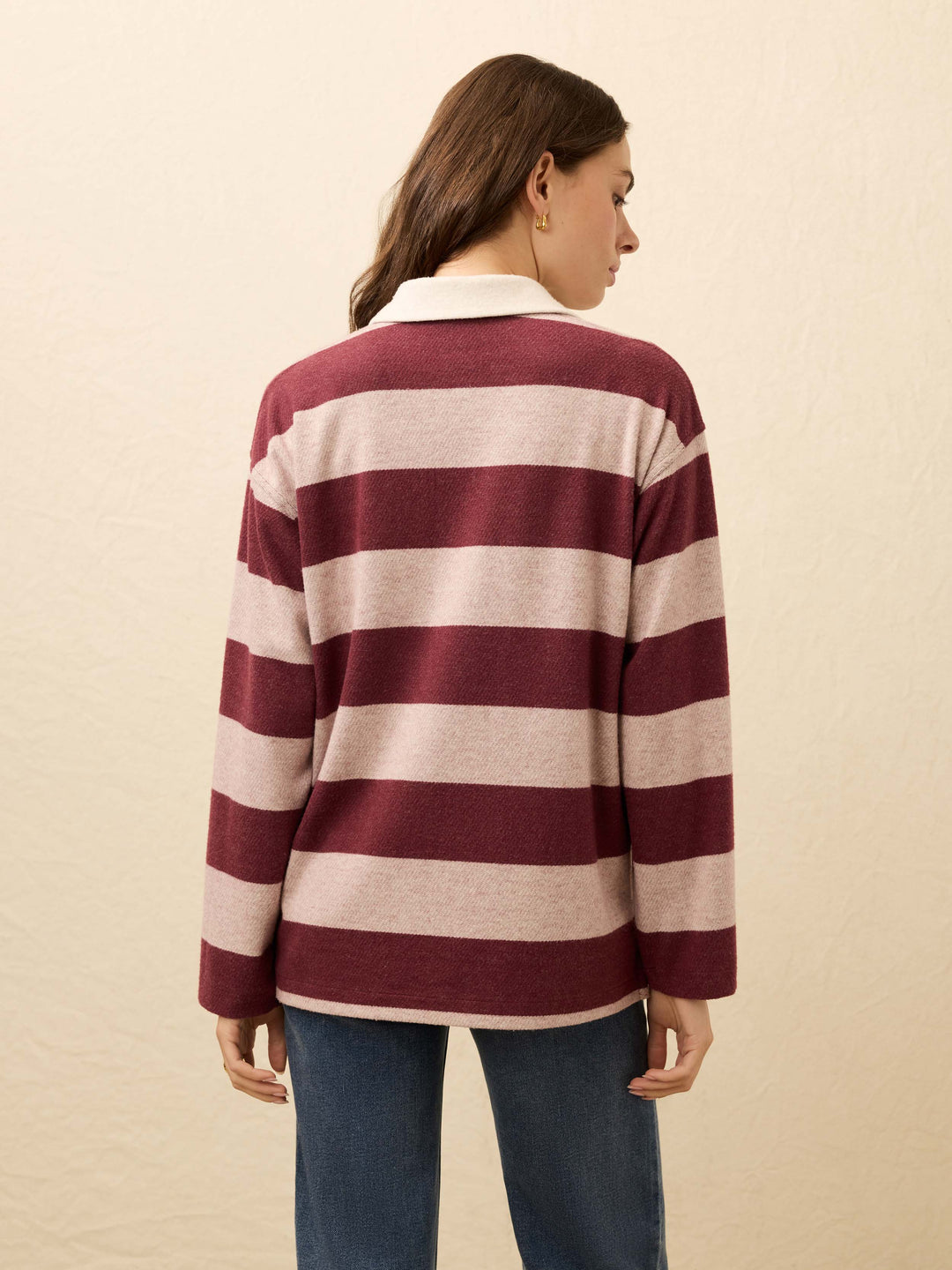Legend Sweater Rugby Popover-Deep Red Rugby