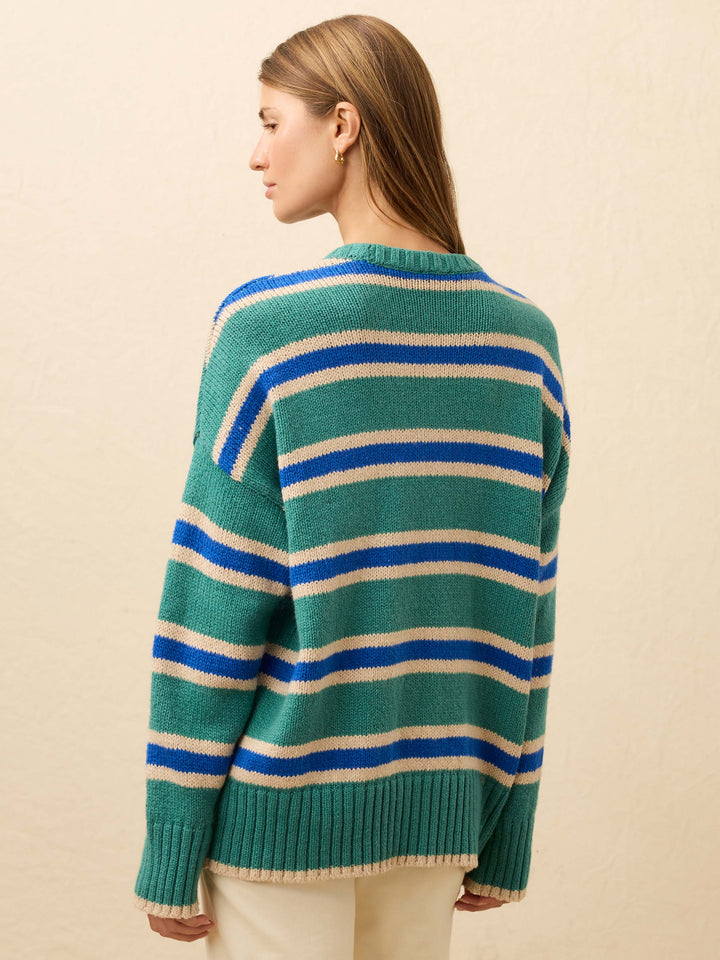 Heirloom Cotton Summit Pullover-Shoreline Green