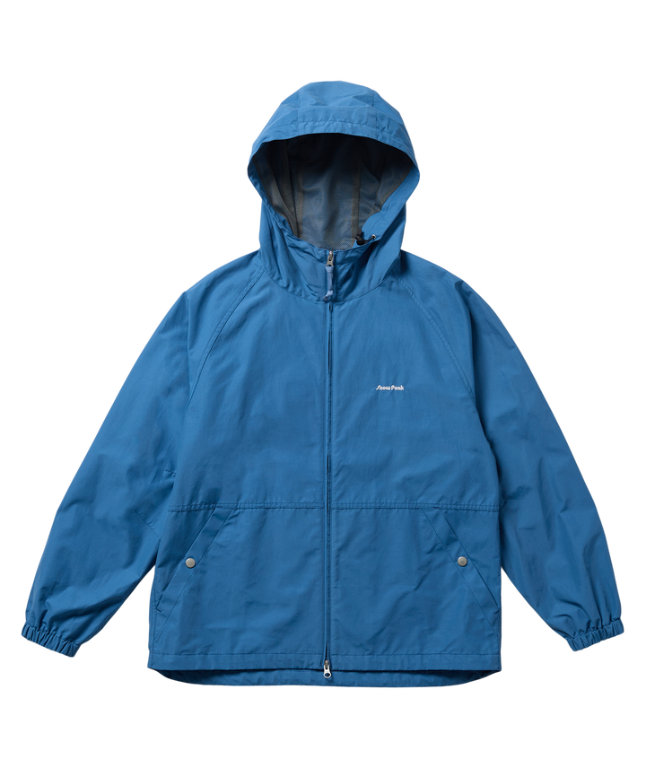 Light Mountain Cloth Zip Up Parka-Blue
