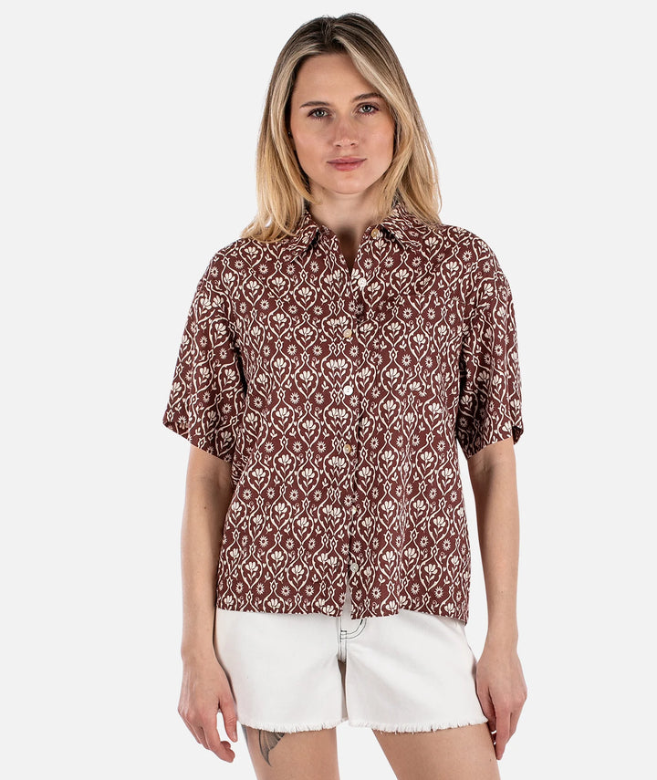 Cape Cod Linen Shirt-Rust