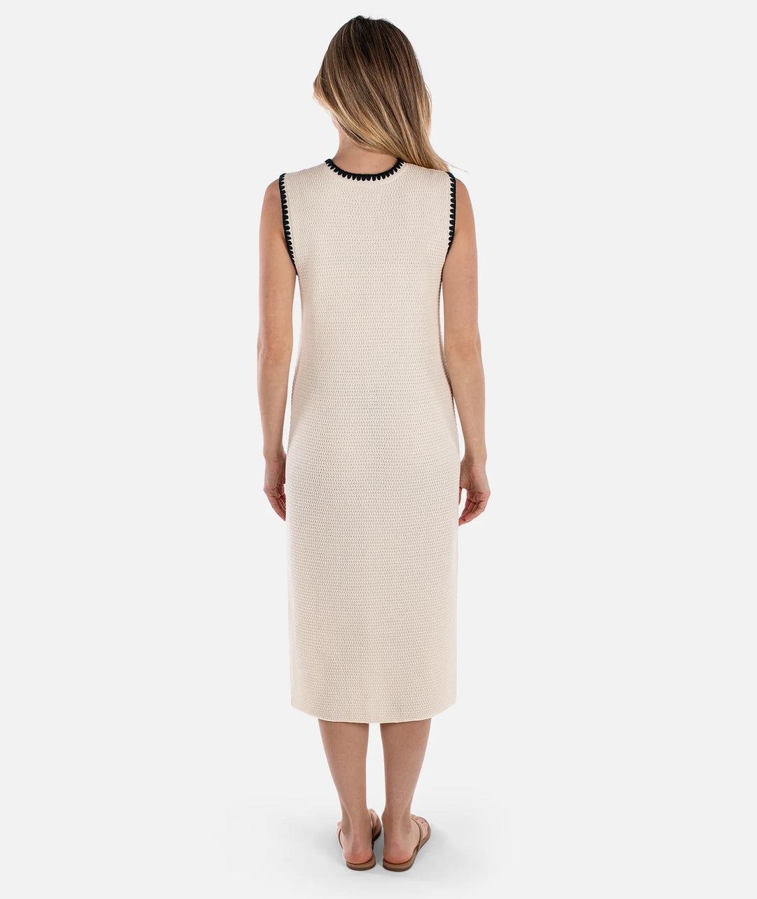 Bloom Knit Dress-Ivory