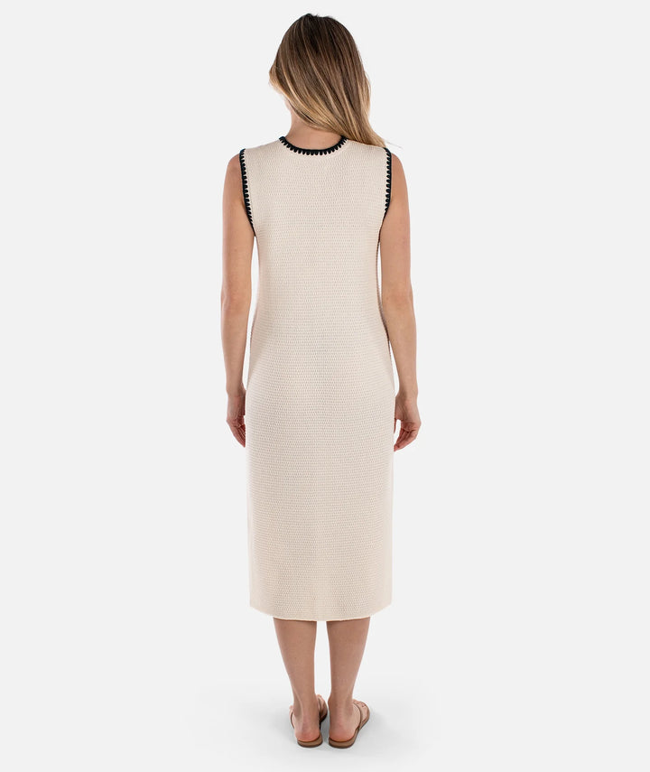 Bloom Knit Dress-Ivory