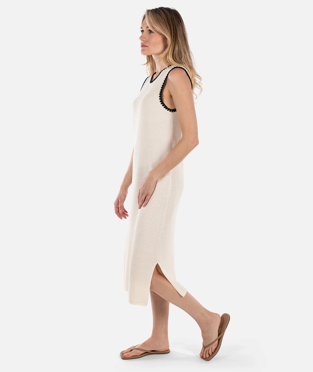 Bloom Knit Dress-Ivory