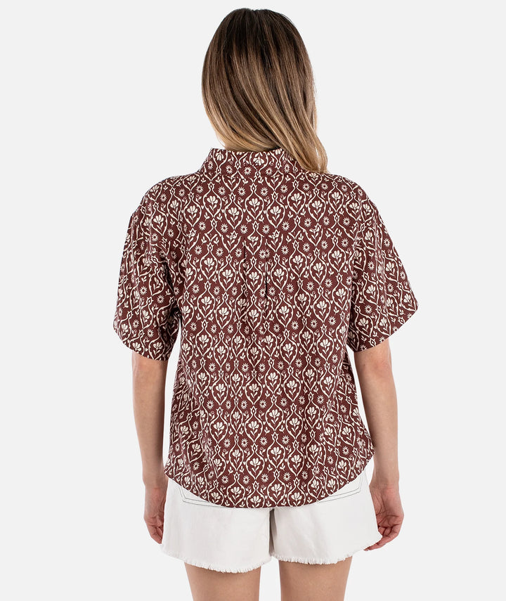 Cape Cod Linen Shirt-Rust