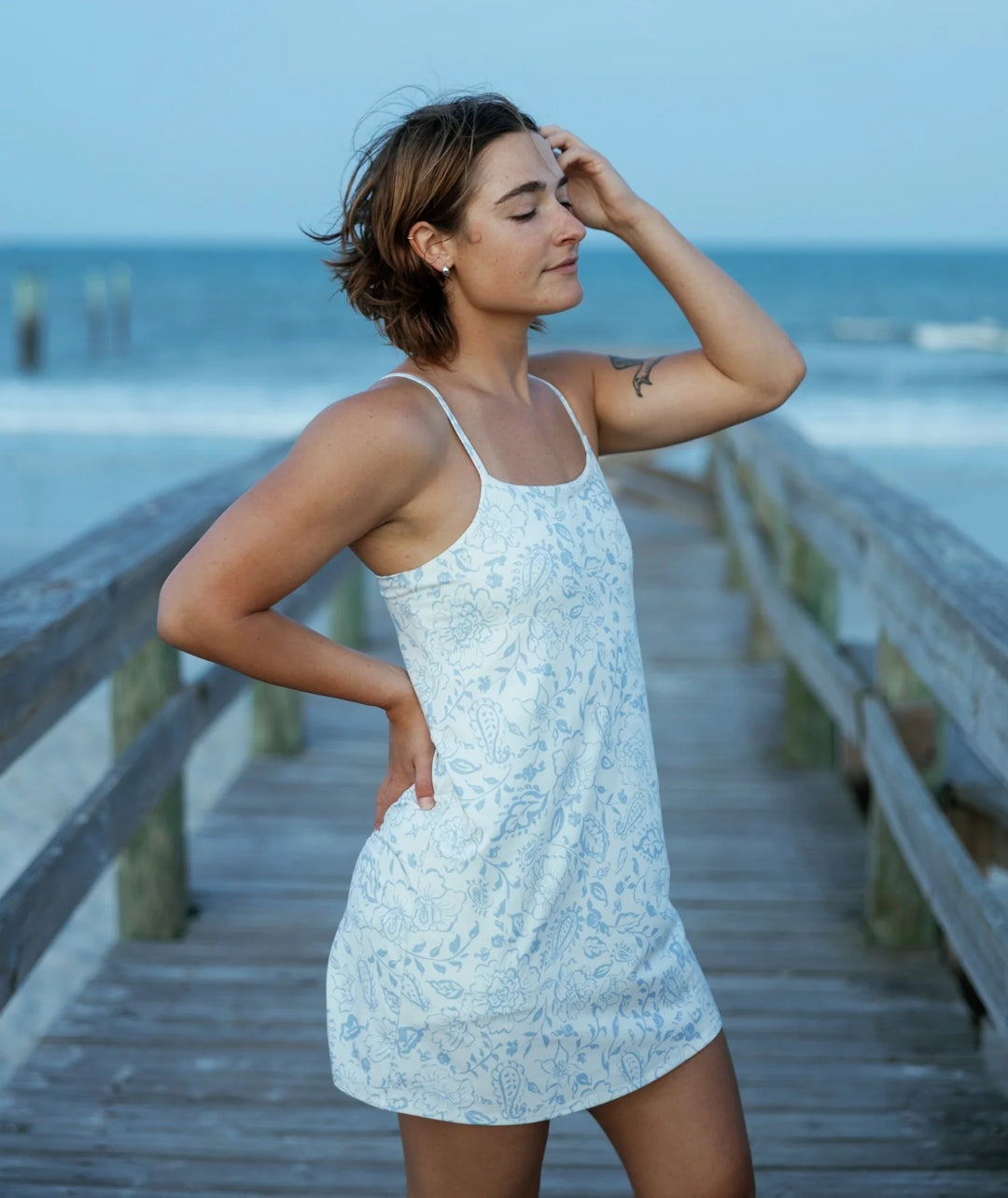 Laguna Active Dress-White