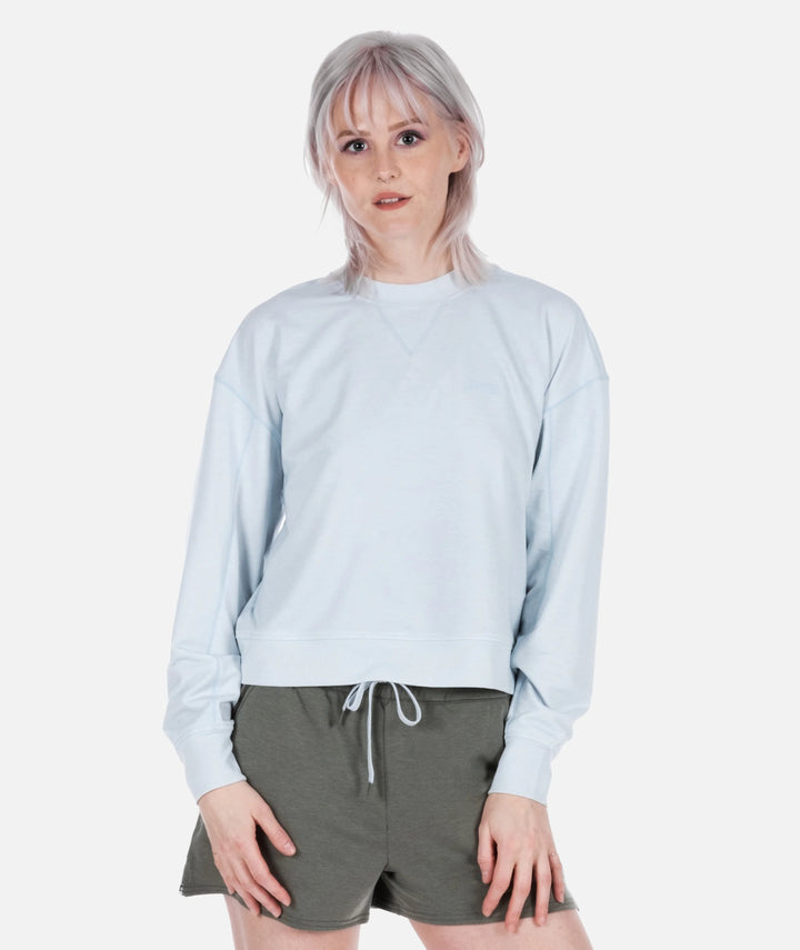 Lily Crewneck Sweatshirt-Blue