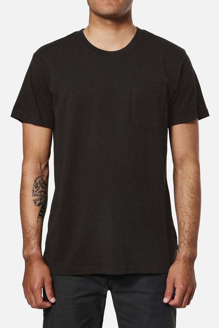 BASE TEE-BLACK WASH