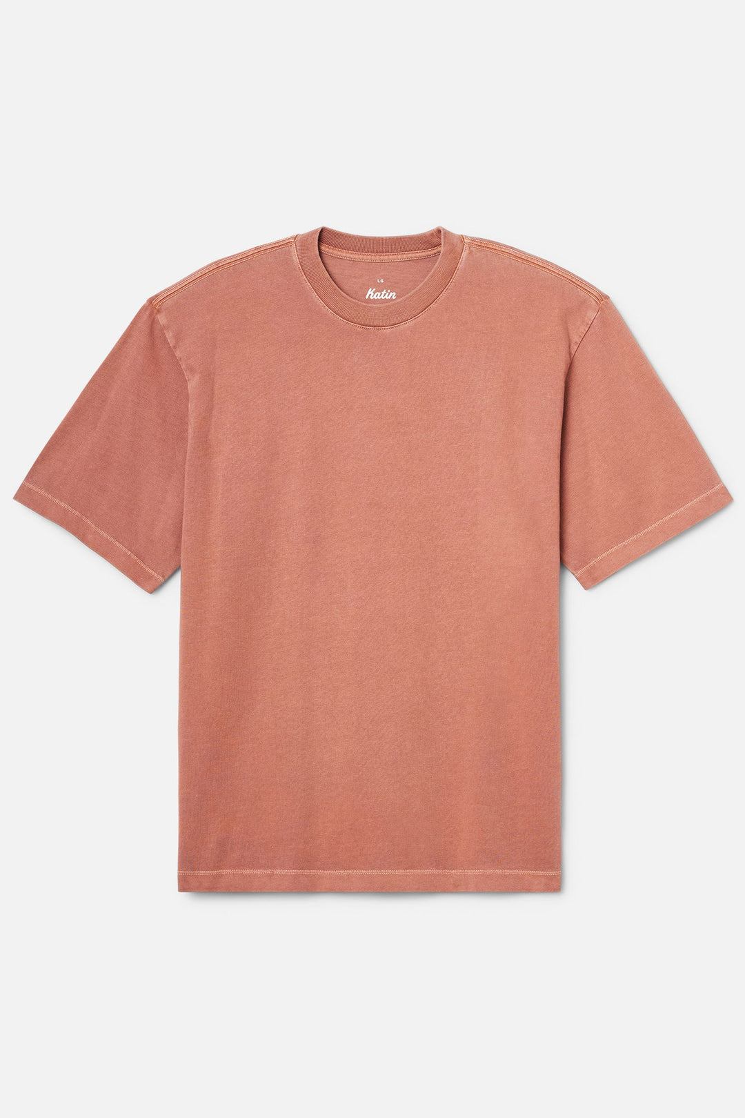 BOX FIT TEE-DARK CLAY
