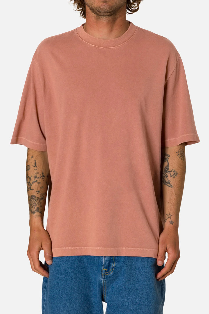 BOX FIT TEE-DARK CLAY