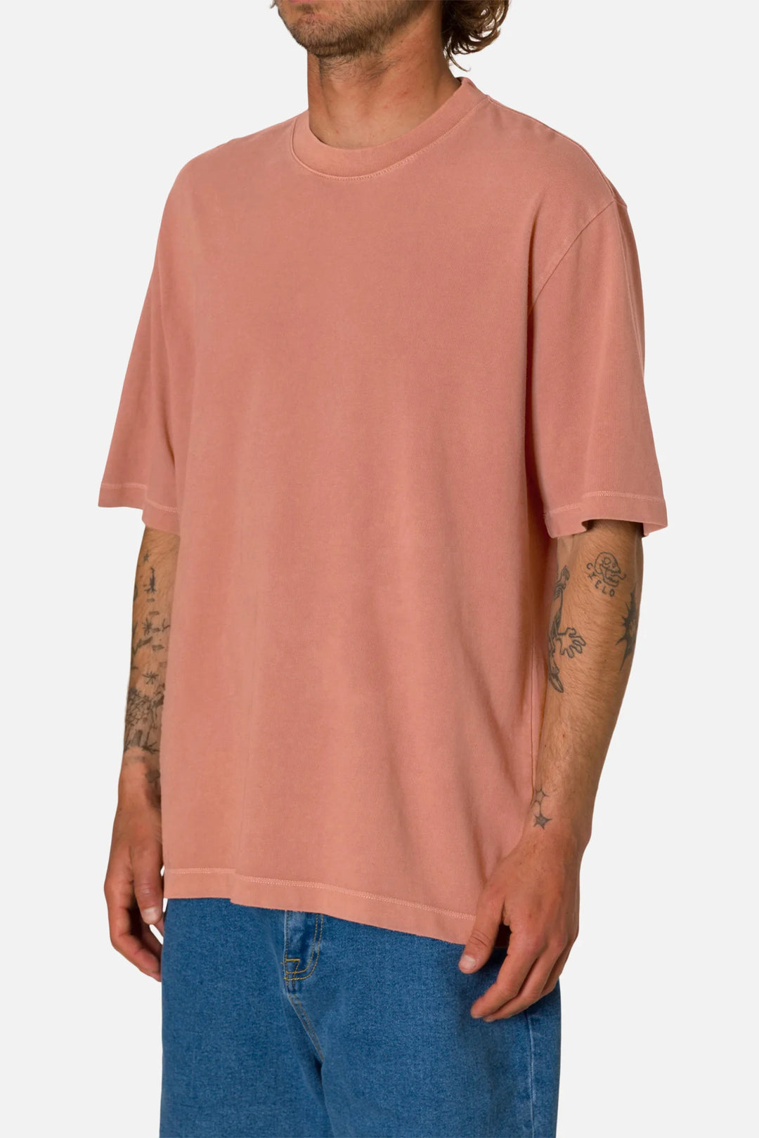 BOX FIT TEE-DARK CLAY