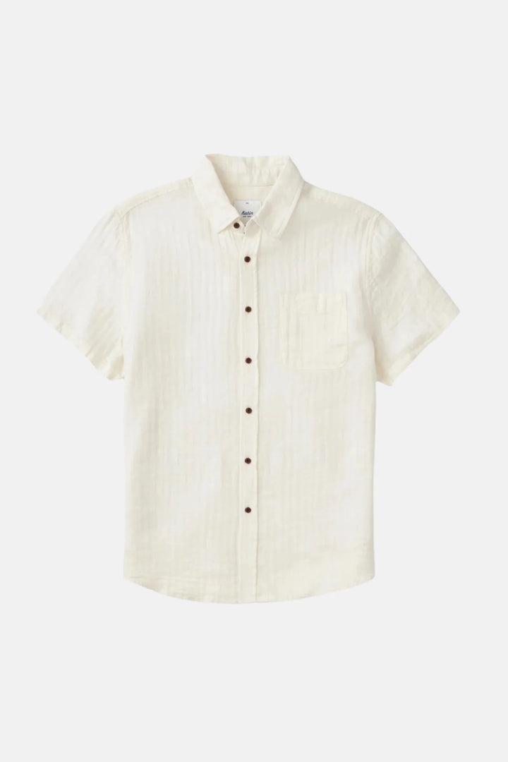 ALAN SOLID SHIRT-VINTAGE WHITE II