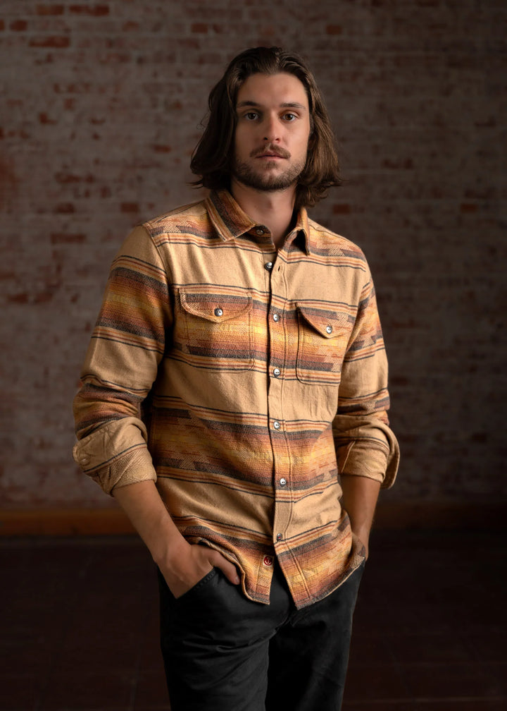 Klamath Flannel Shirt-Natural