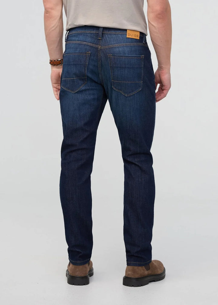 Performance Denim Relaxed Taper-Marina Blue