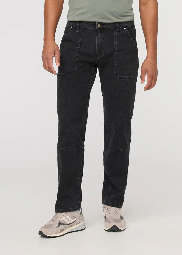 Stretch Canvas Utility Pant-Black