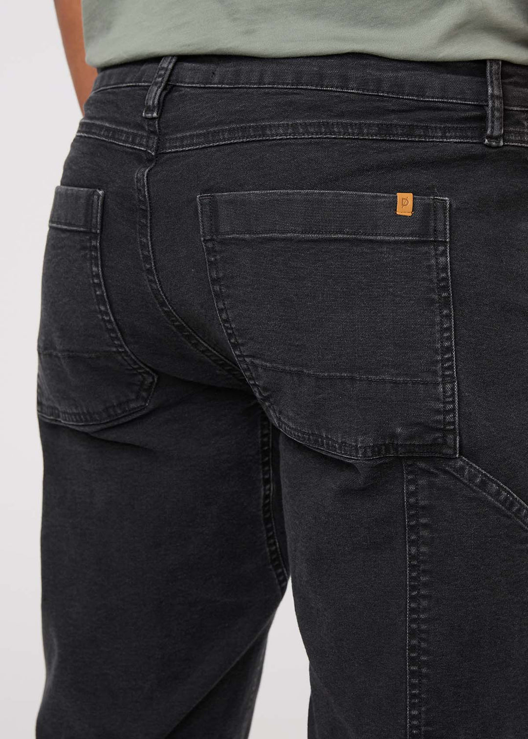Stretch Canvas Utility Pant-Black