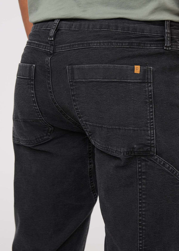 Stretch Canvas Utility Pant-Black