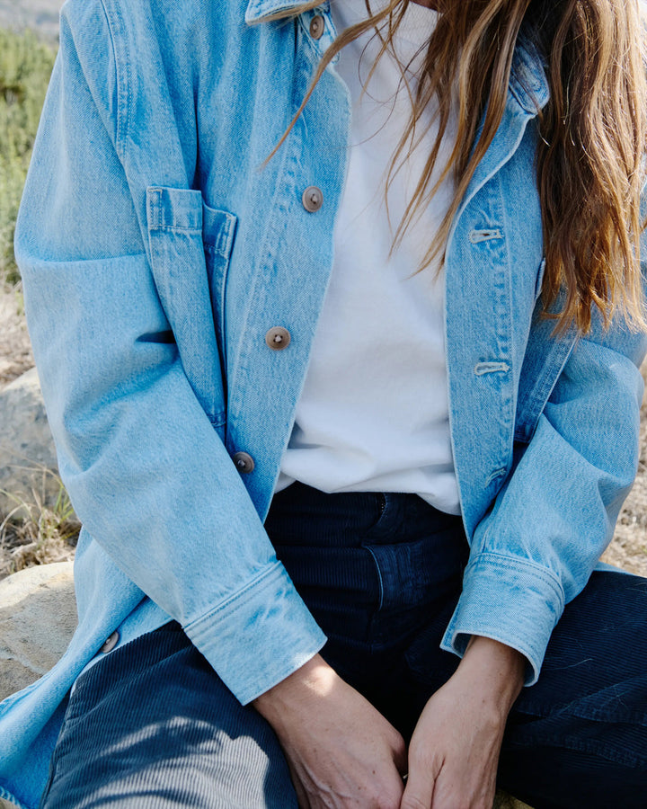 THE CANYON SHACKET-WORN INDIGO