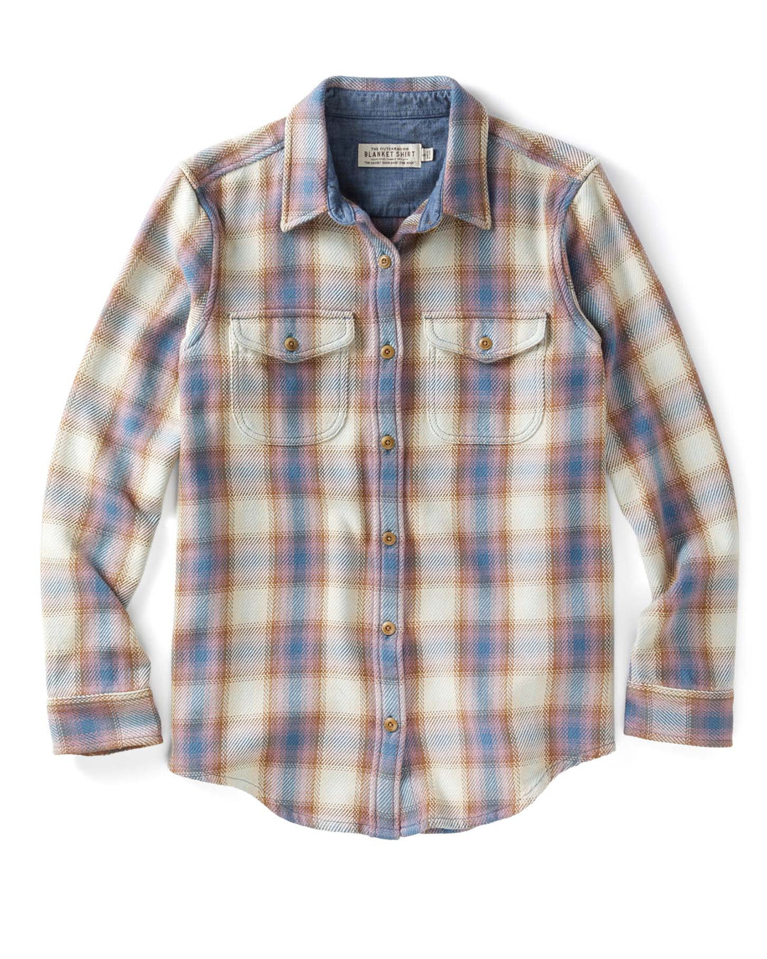 WOMEN'S BLANKET SHIRT-FOG GREY SANDS PLAID