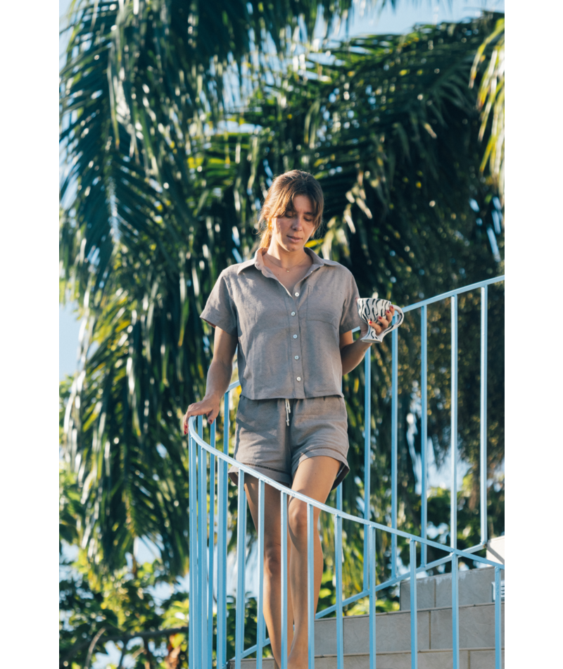 Cape Cod Jacquard Shirt-Brown